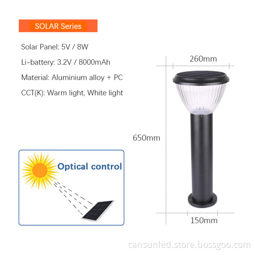 Outdoor Waterproof IP65 LED Bollard Light for Garden and Pathway